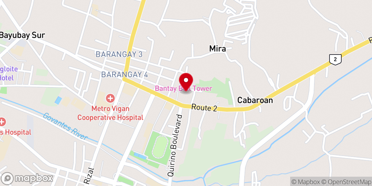 Map showing location of The Shrine of Nuestra Seniora de la Caridad
