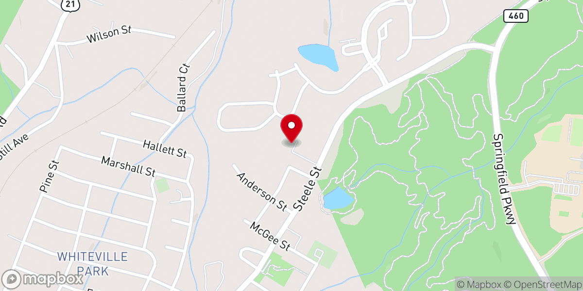 Map showing location of Jerusalem MIssionary Baptist Church