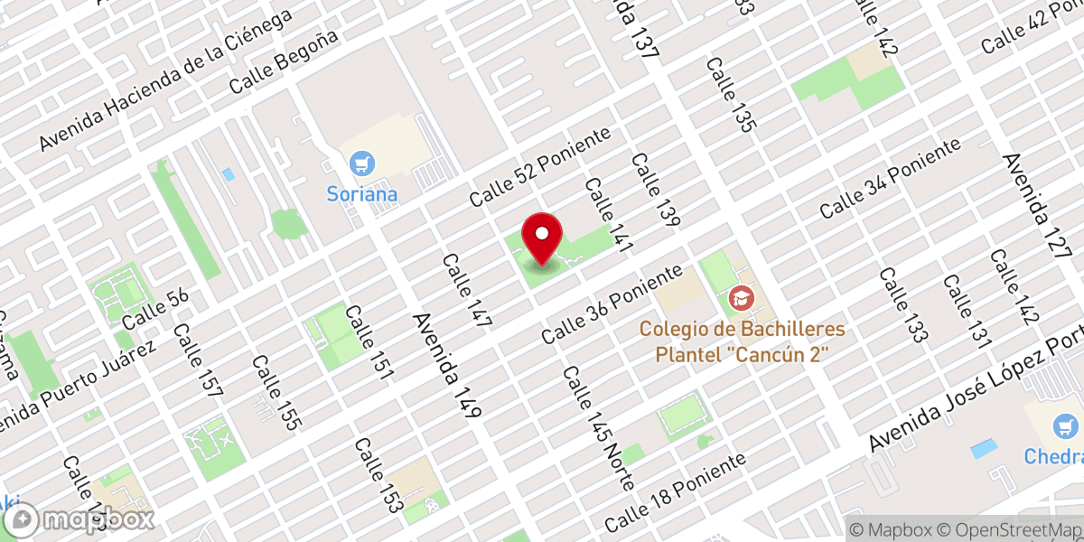 Map showing location of Parroquia Inmaculada Concepción