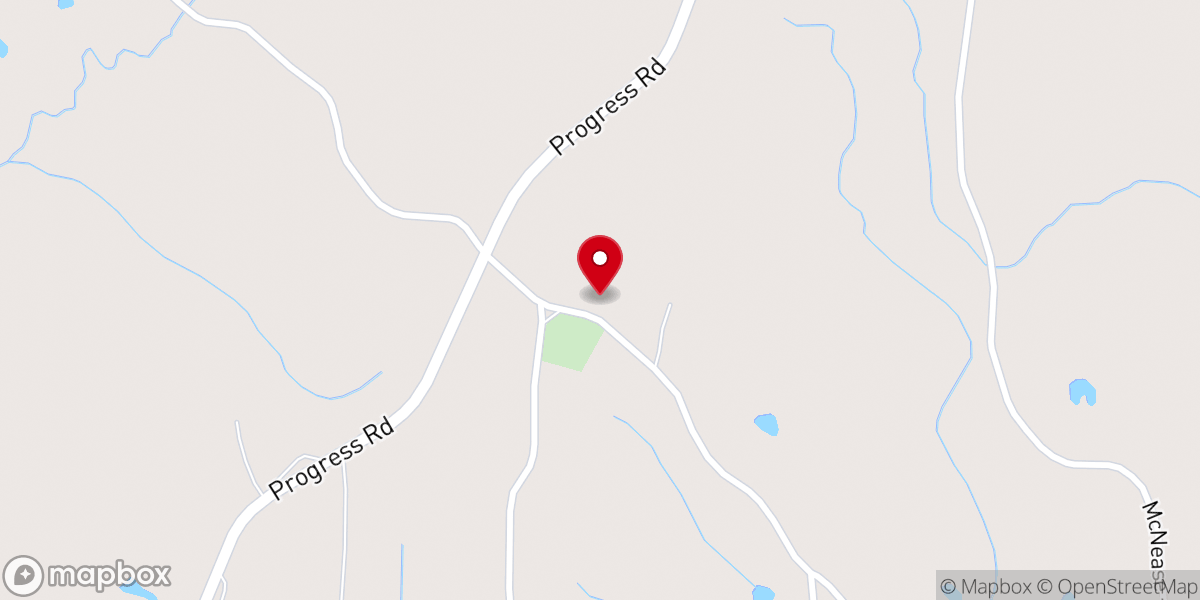 Map showing location of Pleasant Hill Church