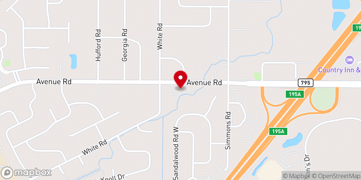 Map showing location of Perrysburg Alliance Church