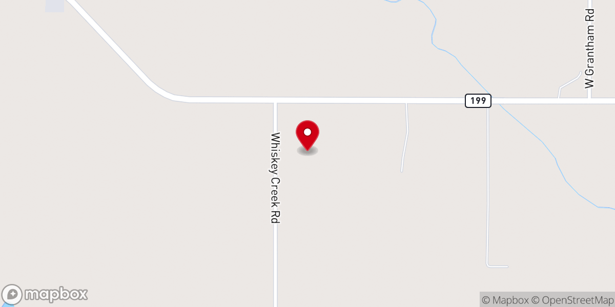 Map showing location of Open Range Cowboy Church