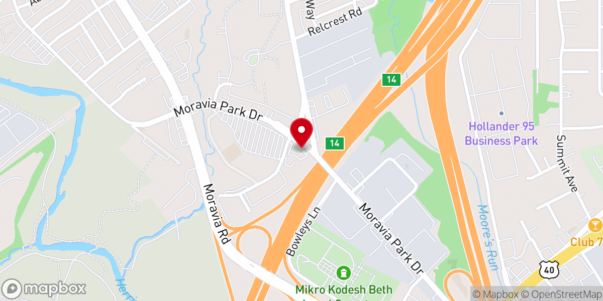 Map showing location of House Of Praise Baltimore