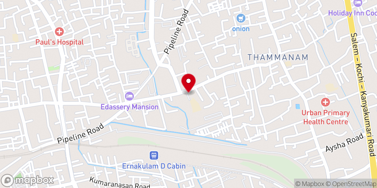 Map showing location of St. Jude's Syro-Malabar Church, Karanakodam