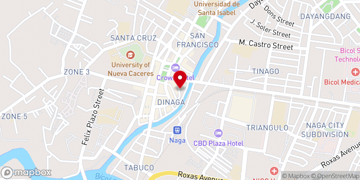 Map showing location of Lighthouse Christian Community - Naga City
