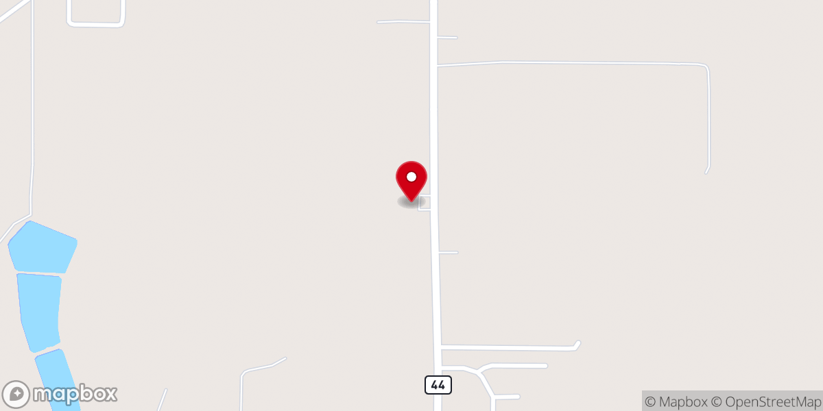 Map showing location of Burns Flat Church of Christ