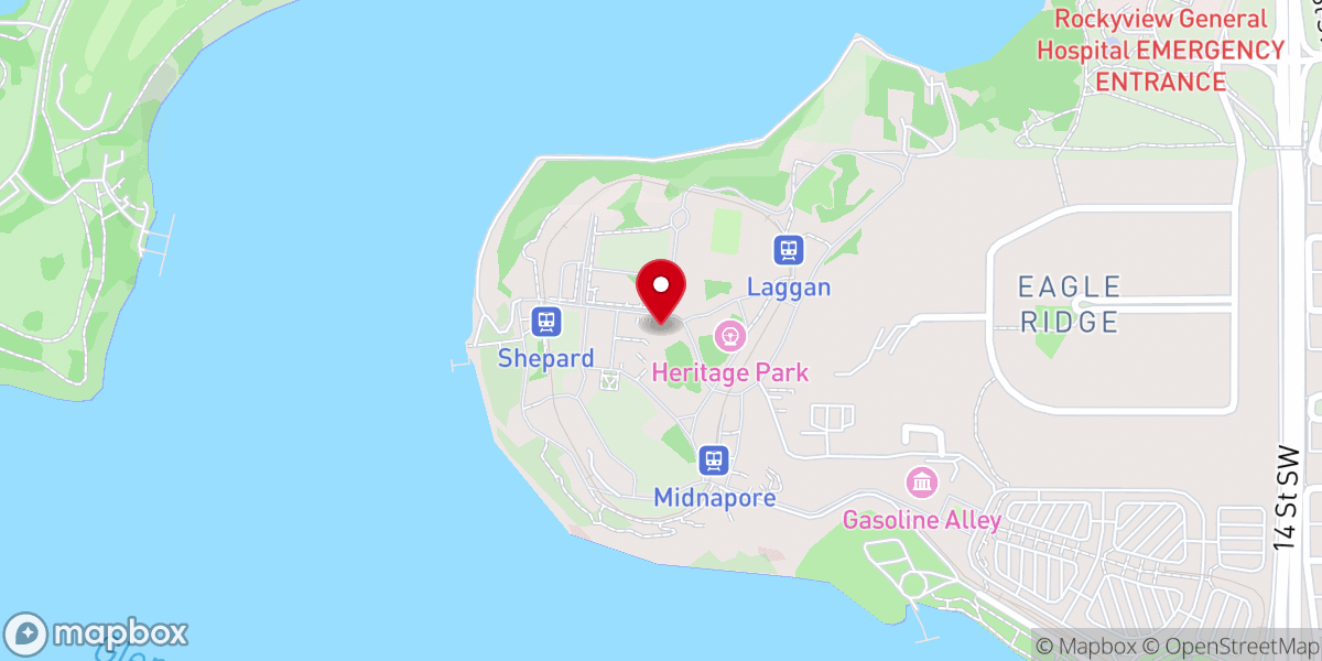 Map showing location of St. Martin’s Anglican Church 1896