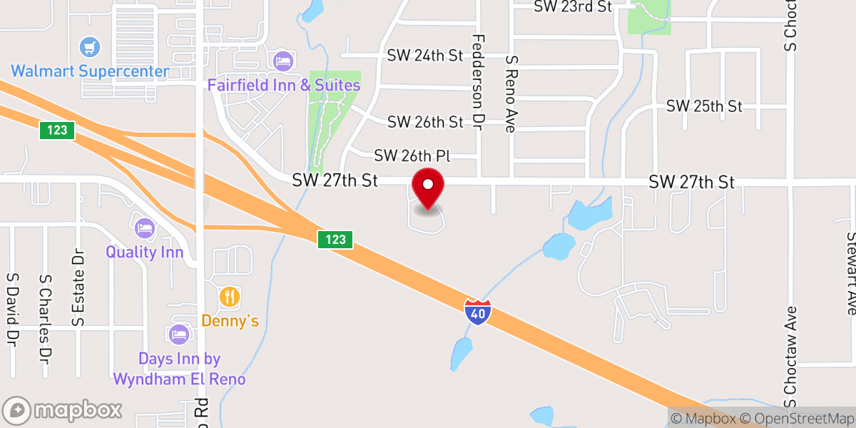 Map showing location of The Inheritance Center by FFM