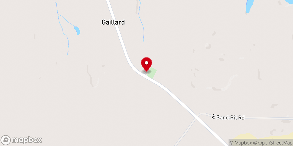 Map showing location of Gillard Church of Christ