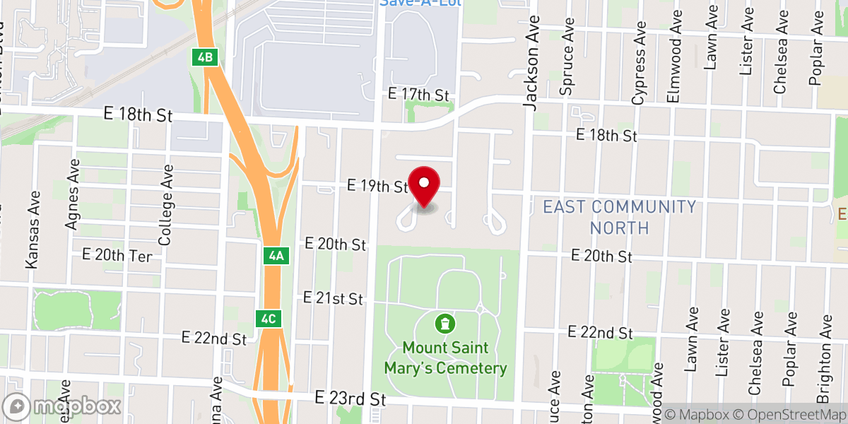 Map showing location of Berean Family Fellowship