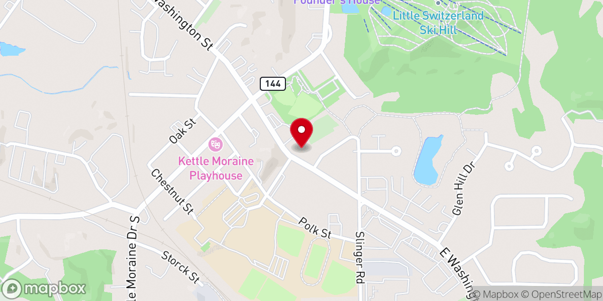 Map showing location of St. Peter Parish Office