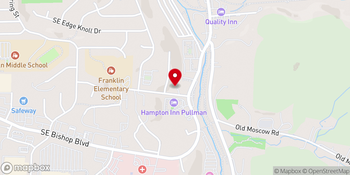 Map showing location of Pullman Seventh-day Adventist Church