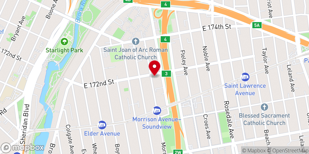 Map showing location of New Jerusalem Church of God
