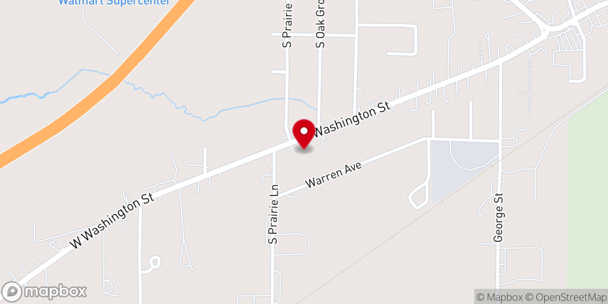 Map showing location of Marshfield Assembly of God