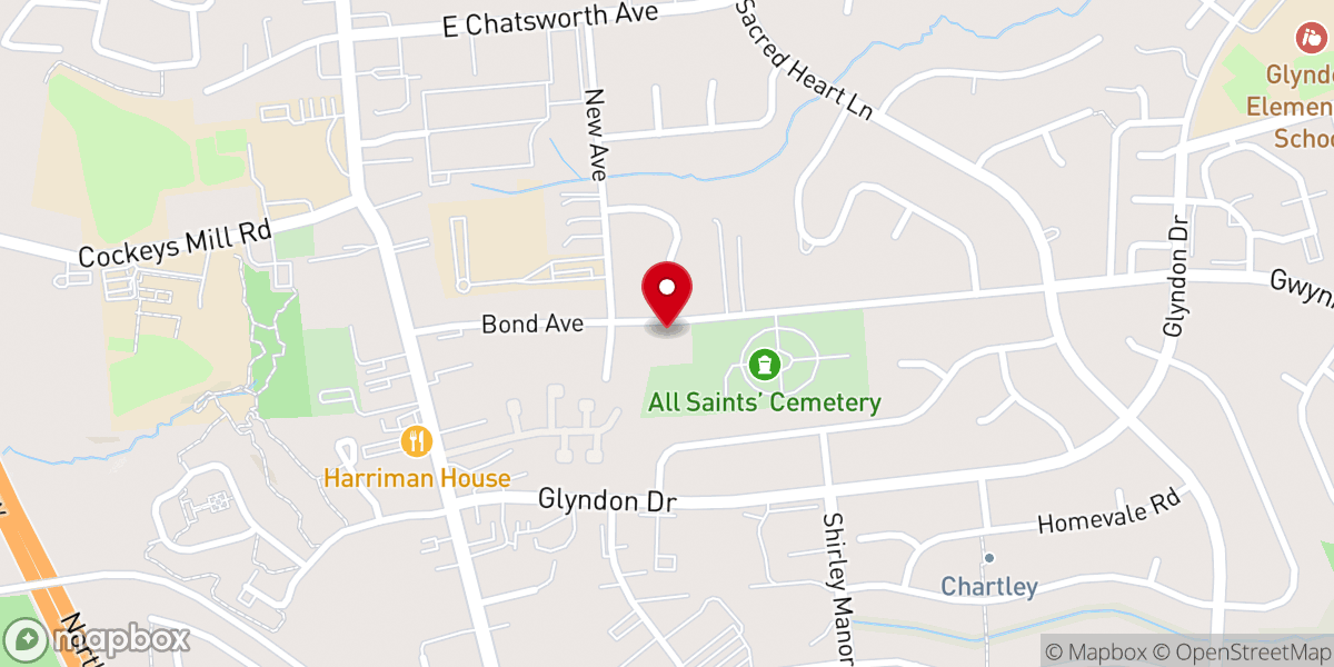 Map showing location of St Luke's United Methodist Church