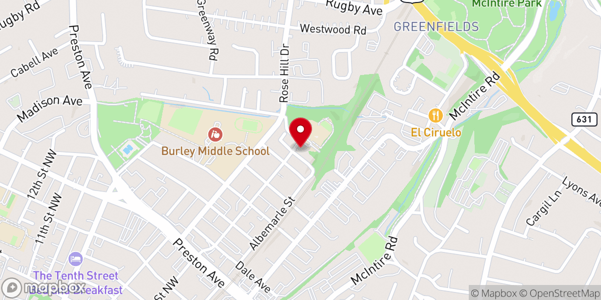 Map showing location of Friends Quaker Meeting