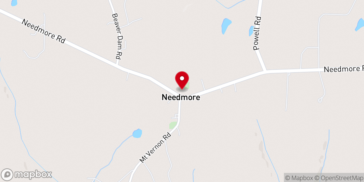 Map showing location of Corinth Church of Christ