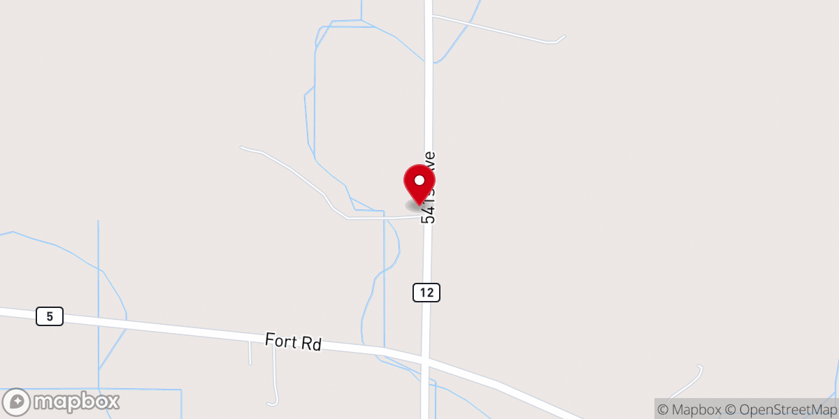 Map showing location of Zion Lutheran Church