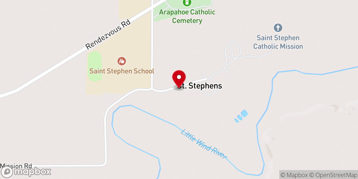 Map showing location of St Stephens