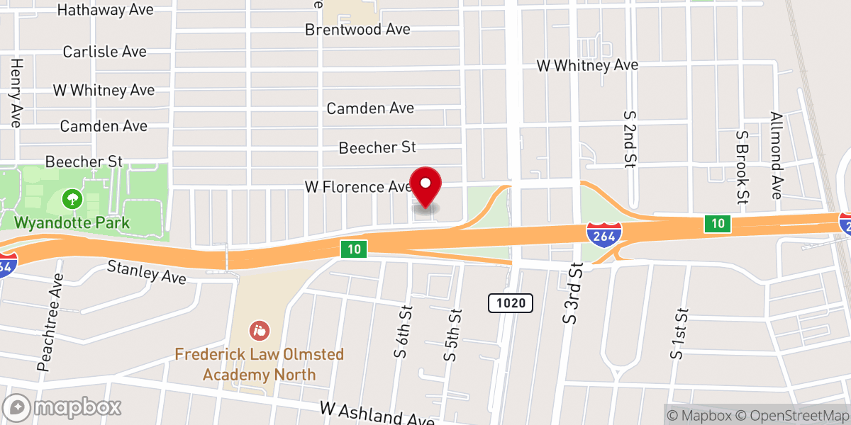 Map showing location of Expressway Church