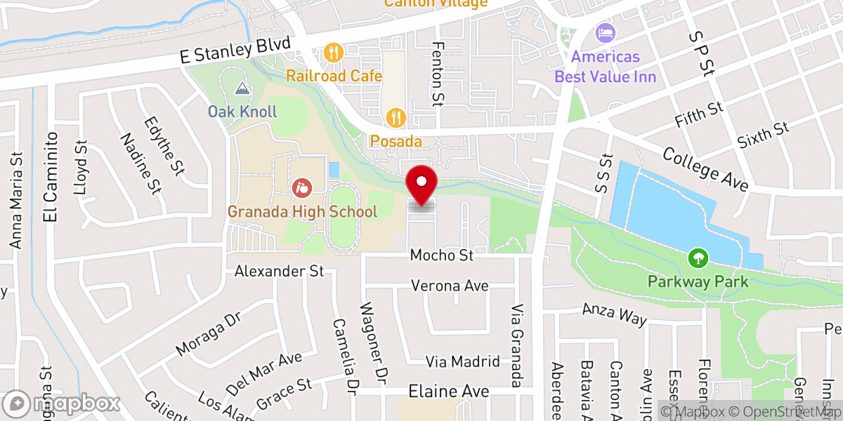 Map showing location of Church Parking