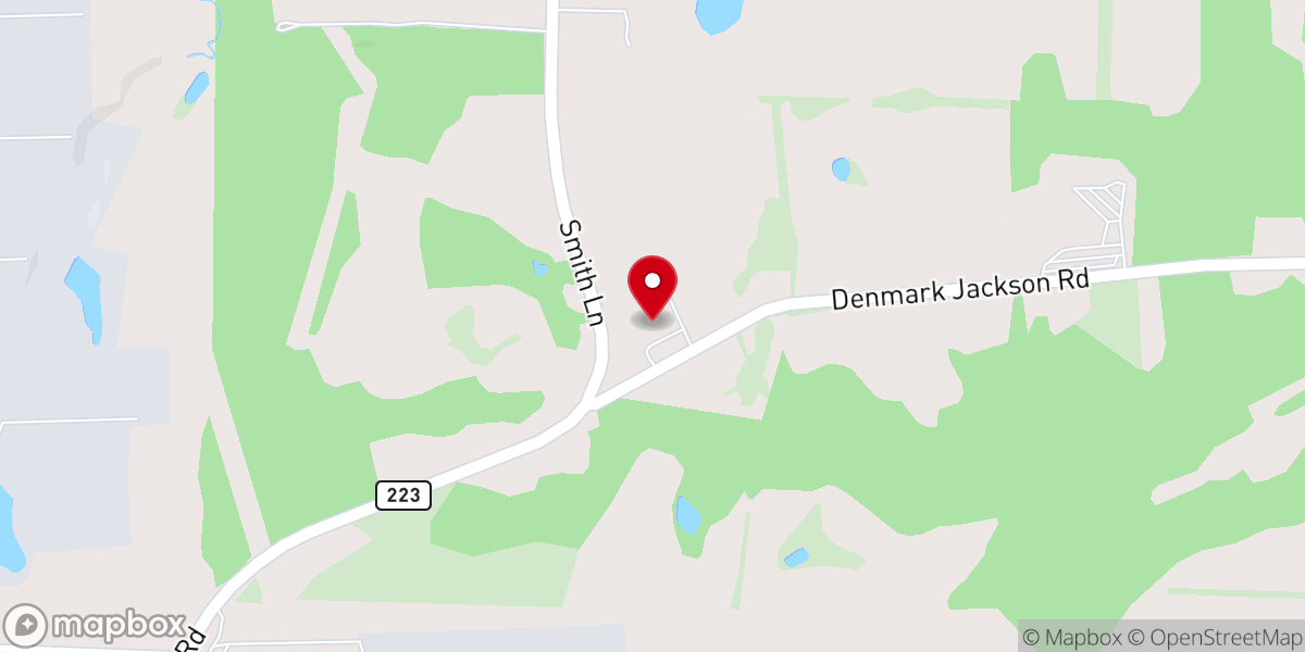 Map showing location of New Life Church of Jackson