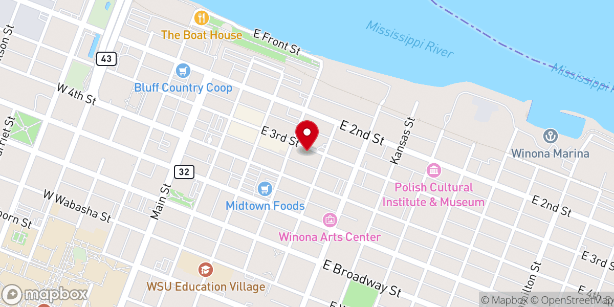 Map showing location of New Beginnings Church