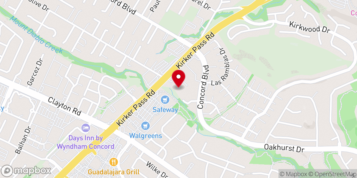 Map showing location of Igreja Presbiteriana Brasileira em Concord