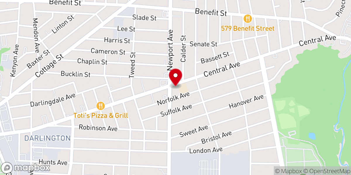 Map showing location of Saint John Paul II Catholic Church