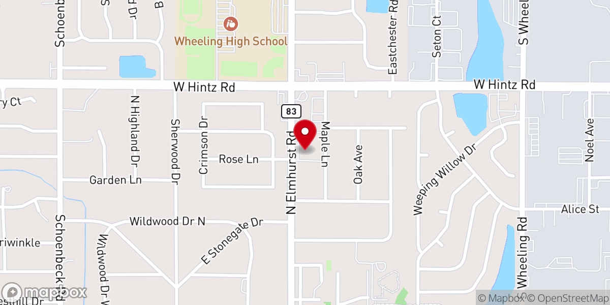 Map showing location of Lutheran Church of the Good Shepherd
