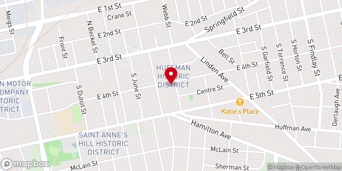 Map showing location of Saint Paul United Methodist Church