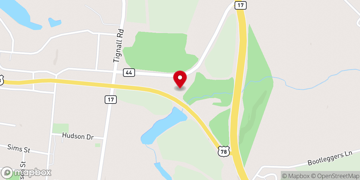 Map showing location of Harvest Time Christian Center
