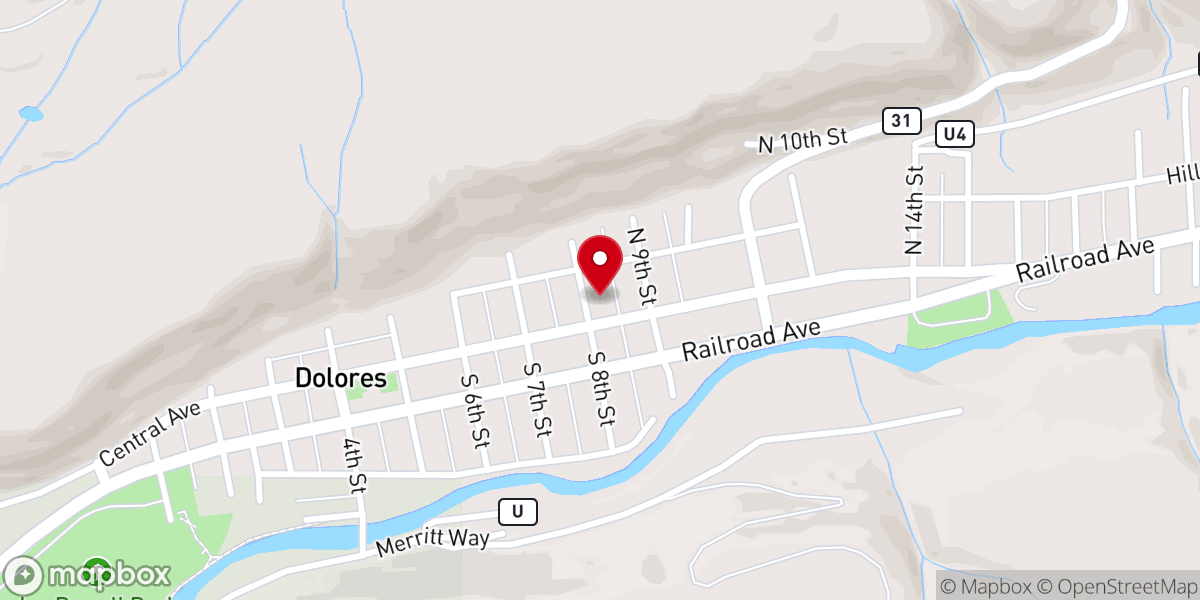 Map showing location of Johnson Memorial Methodist Church