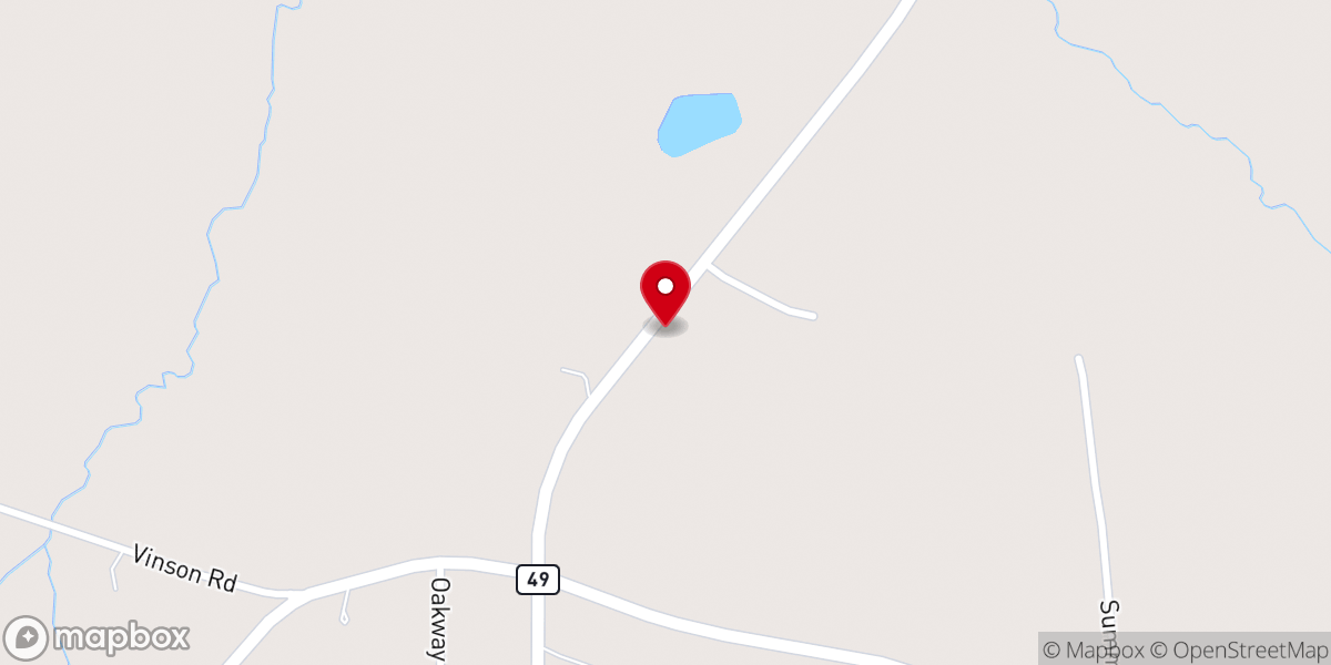 Map showing location of Aplin Farms