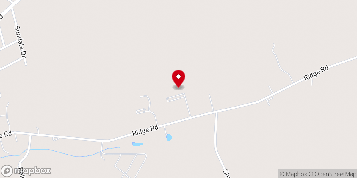Map showing location of Calvary Baptist Church