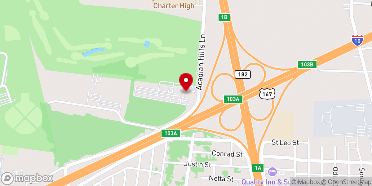 Map showing location of Crossroads Church