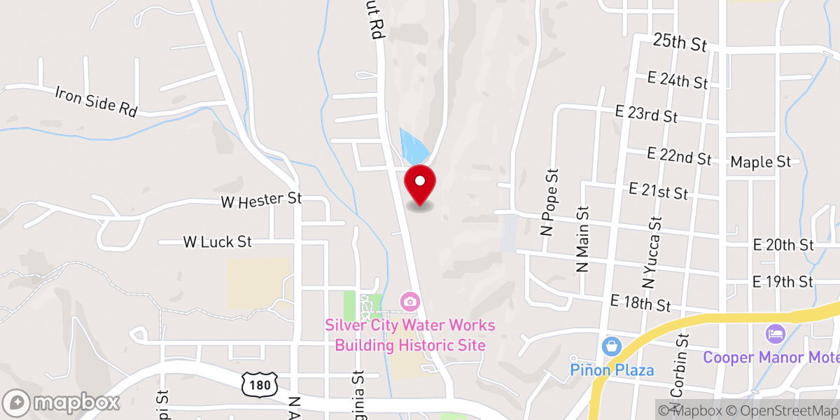 Map showing location of Church of Christ