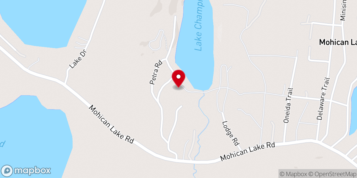 Map showing location of Lake Champion - A Young Life Camp