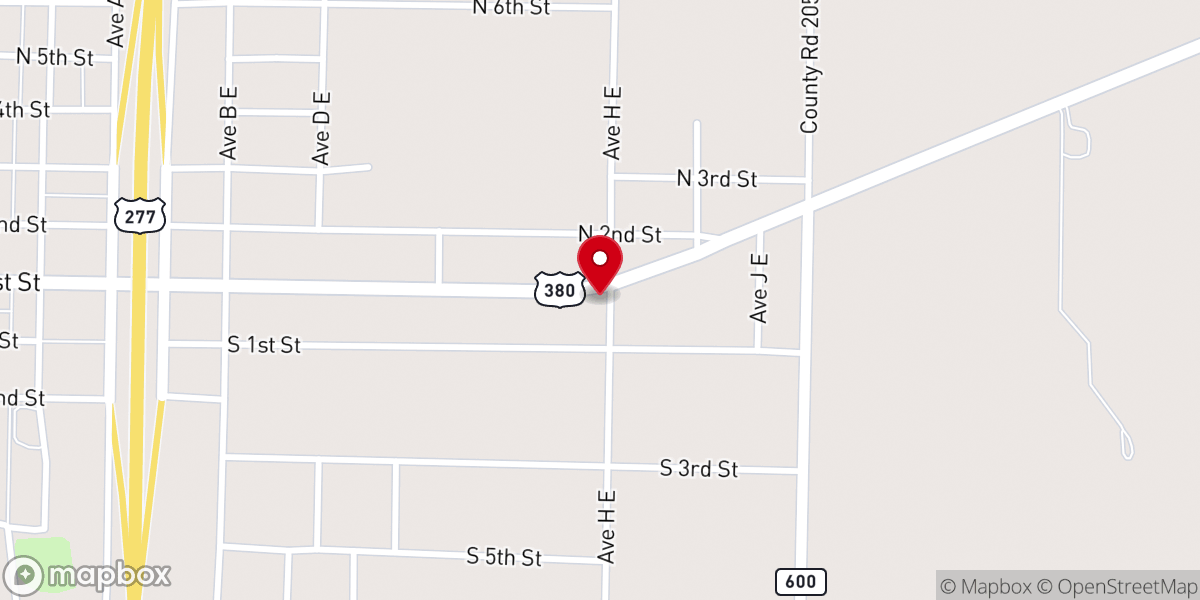 Map showing location of Church of God