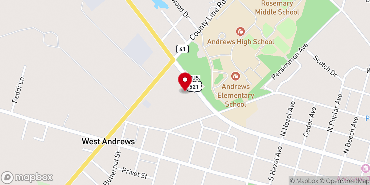 Map showing location of Greater Hines Chapel Apostolic