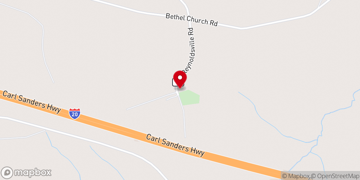Map showing location of Bethel AME Church