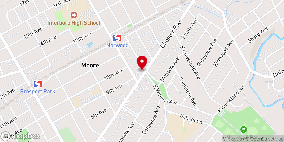 Map showing location of Immanuel Lutheran Church