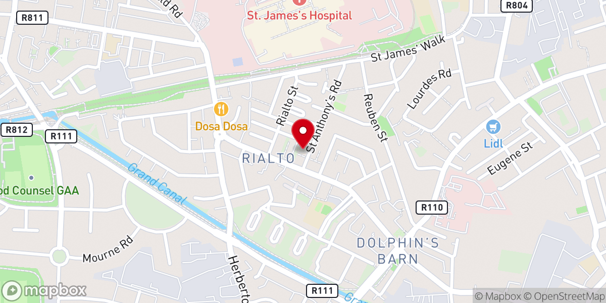 Map showing location of St. Thomas Pastoral Centre (Syro-Malabar Catholic Church)