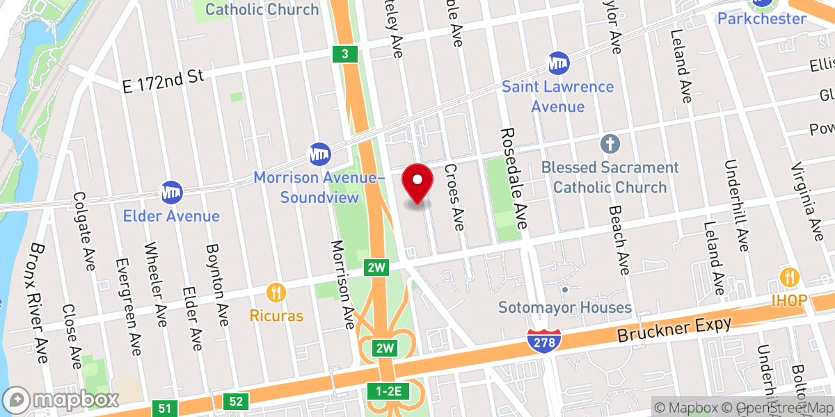Map showing location of Second Chance Christian Center
