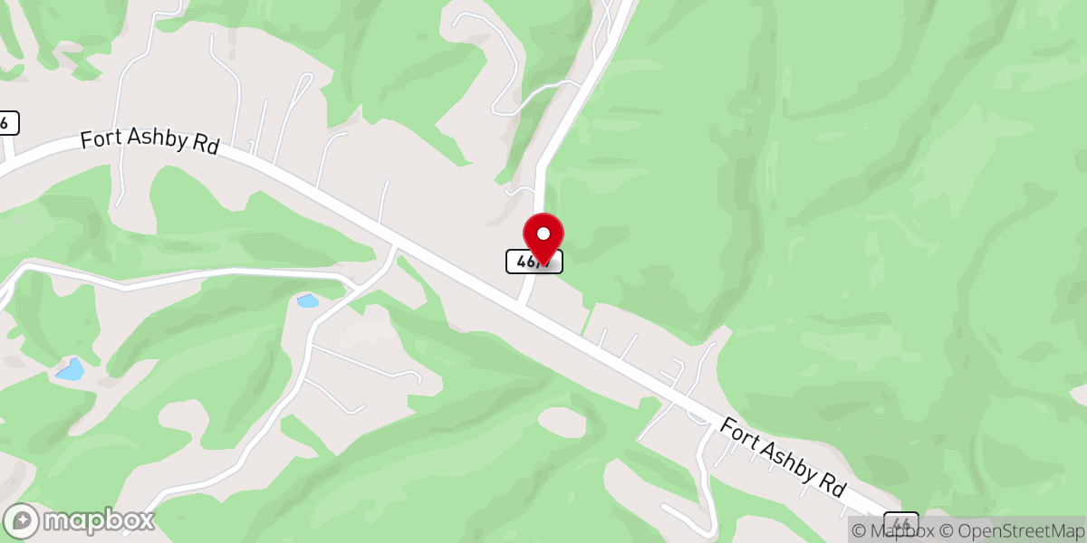 Map showing location of Cabin Run Allegheny Wesleyan Methodist