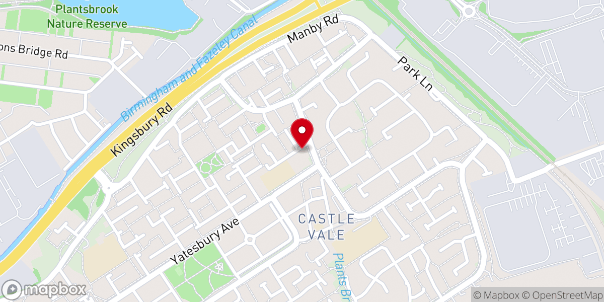 Map showing location of St Gerard Catholic Church