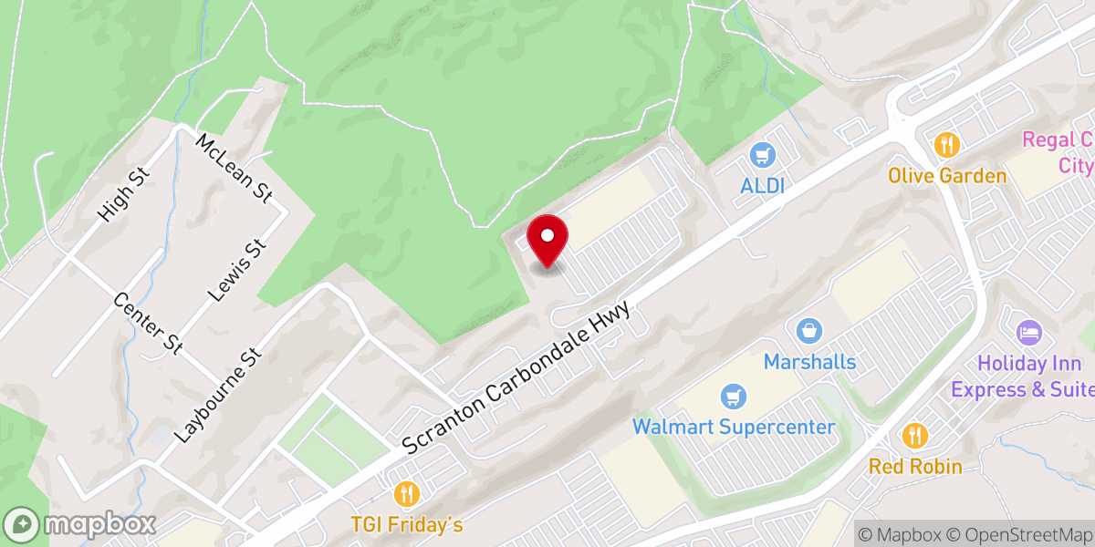 Map showing location of LCBC Dickson City