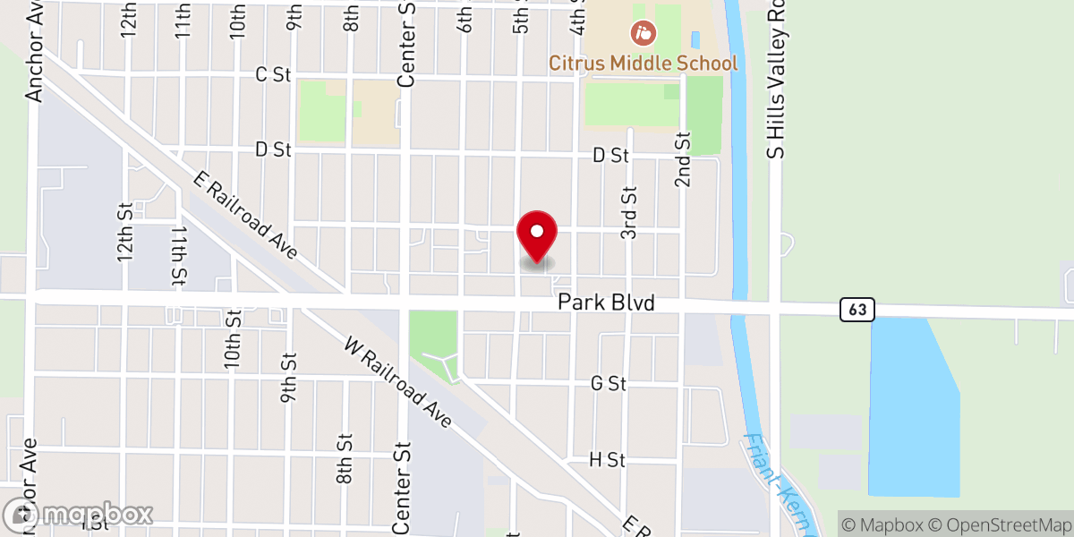 Map showing location of Anchor of Hope Ministries