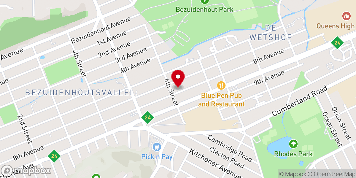 Map showing location of New Apostolic Church Bez.Valley