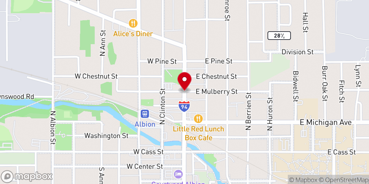 Map showing location of Christ Apostolic Church